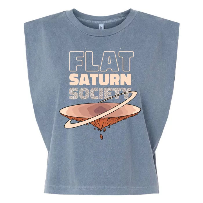 Flat Saturn Society Garment-Dyed Women's Muscle Tee