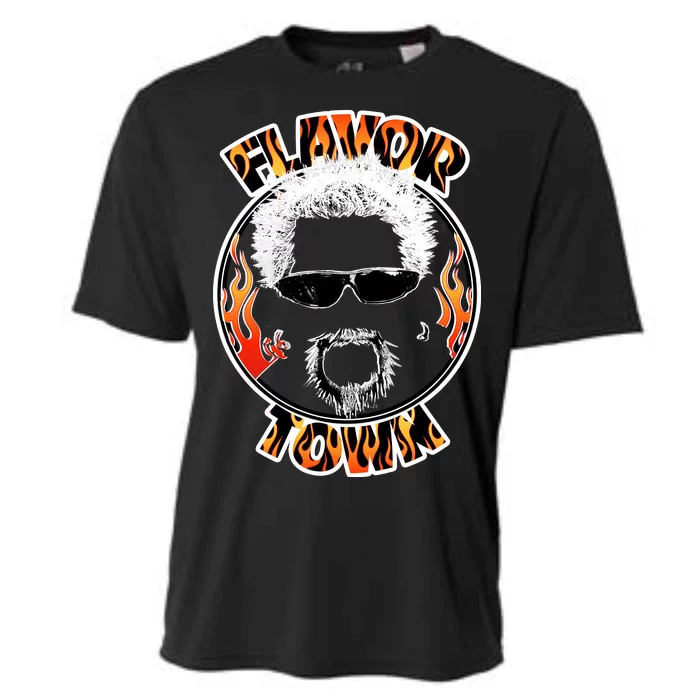 Flavor Town Cooking Guy Cooling Performance Crew T-Shirt