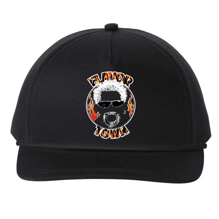 Flavor Town Cooking Guy Snapback Five-Panel Rope Hat