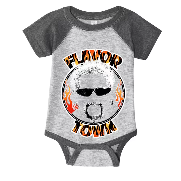 Flavor Town Cooking Guy Infant Baby Jersey Bodysuit