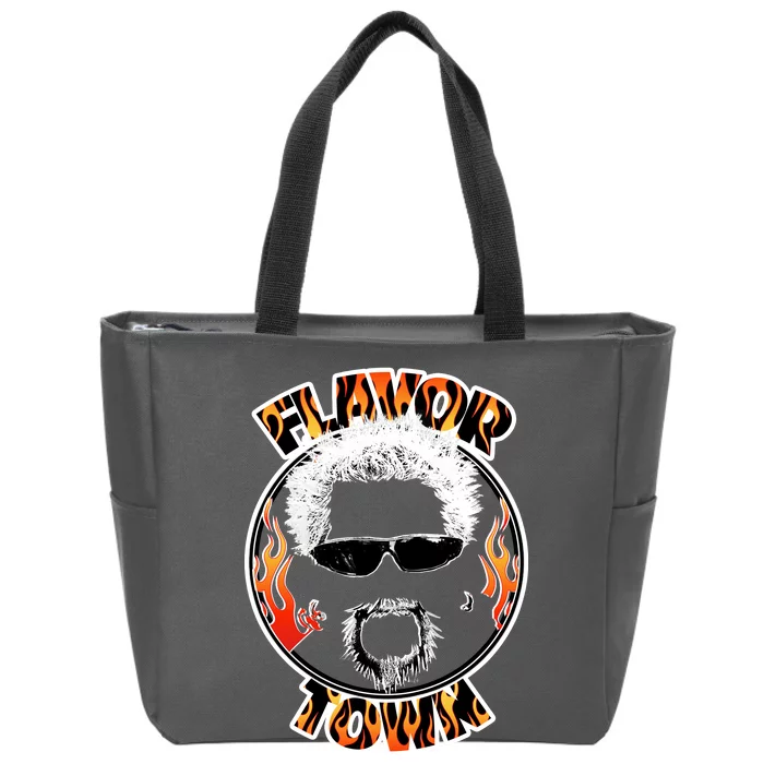 Flavor Town Cooking Guy Zip Tote Bag