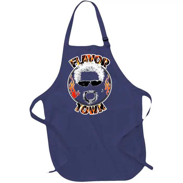 Flavor Town Cooking Guy Full-Length Apron With Pocket