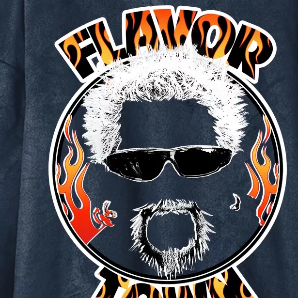 Flavor Town Cooking Guy Hooded Wearable Blanket