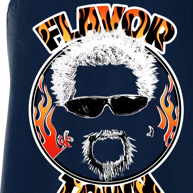 Flavor Town Cooking Guy Women's Racerback Tank