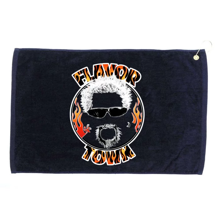 Flavor Town Cooking Guy Grommeted Golf Towel