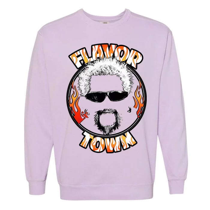 Flavor Town Cooking Guy Garment-Dyed Sweatshirt