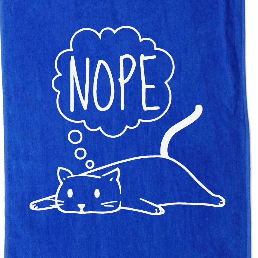 Funny Lazy Bored Cat For Cat Mom Cat Dad Cat Lover No Meme Platinum Collection Golf Towel