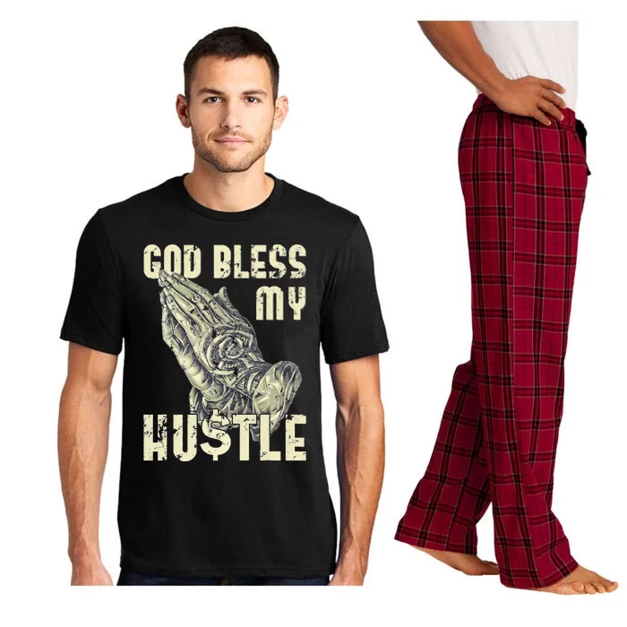 funny Lord Bless My Hustle Double My Income Pajama Set