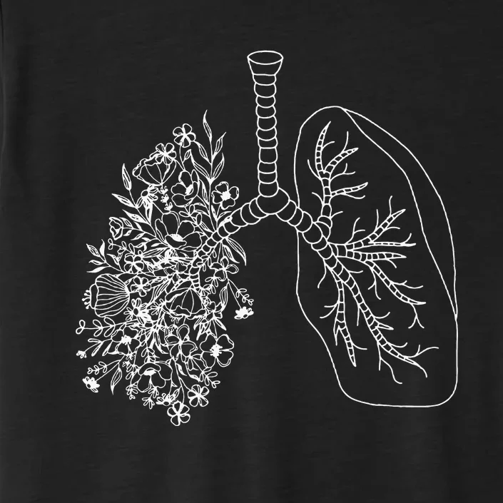 Floral Lung Botanical Asthma Cystic Fibrosis Pulmonology ChromaSoft Performance T-Shirt