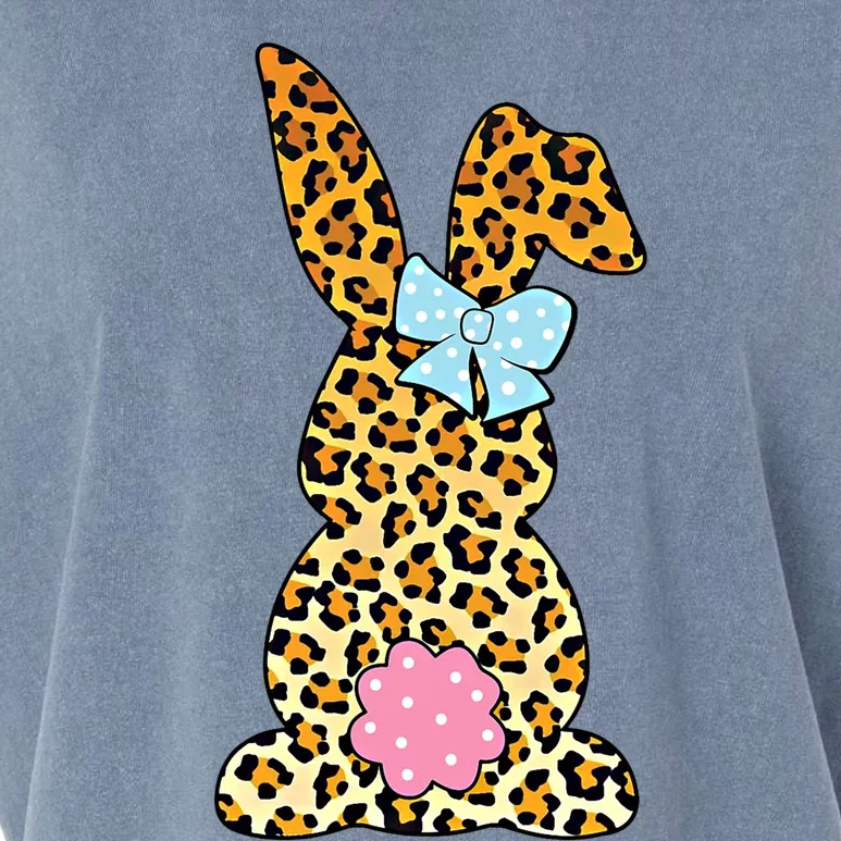 Funny Leopard Bunny Rabbit Happy Easter Day Tees Gift Garment-Dyed Women's Muscle Tee