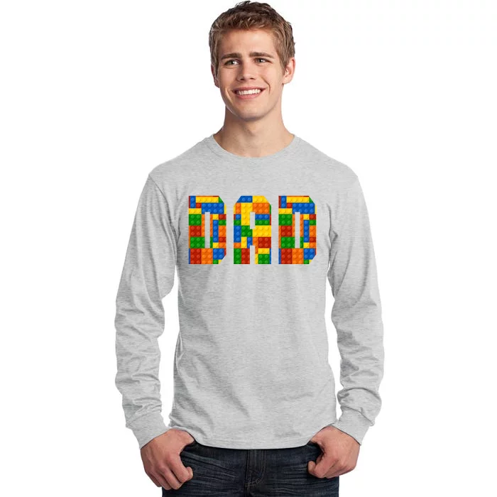 Funny Lego Builder Dad Tall Long Sleeve T-Shirt