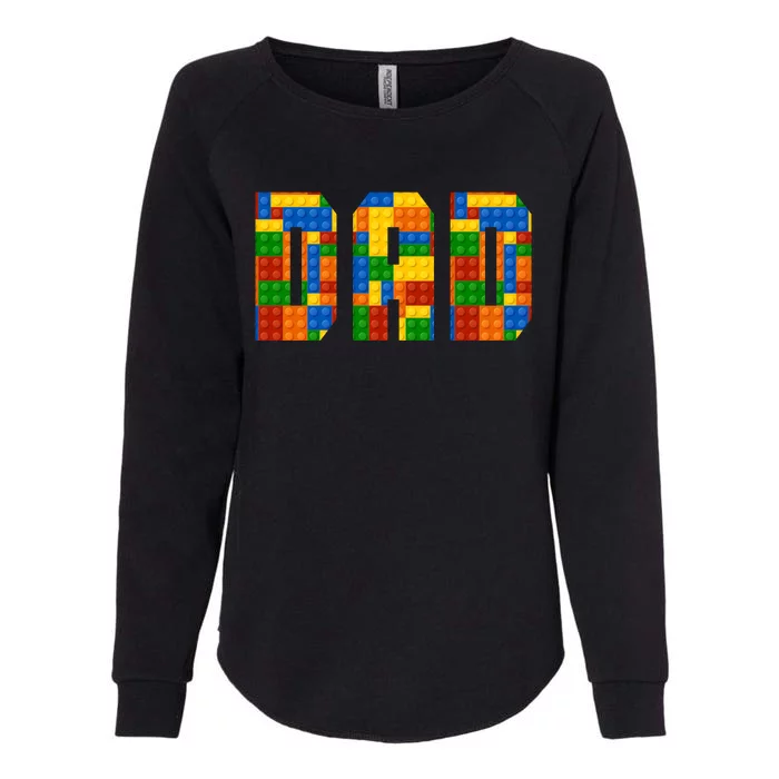 Funny Lego Builder Dad Womens California Wash Sweatshirt