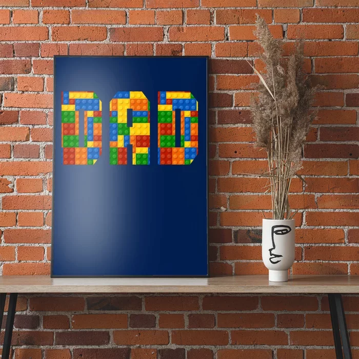 Funny Lego Builder Dad Poster