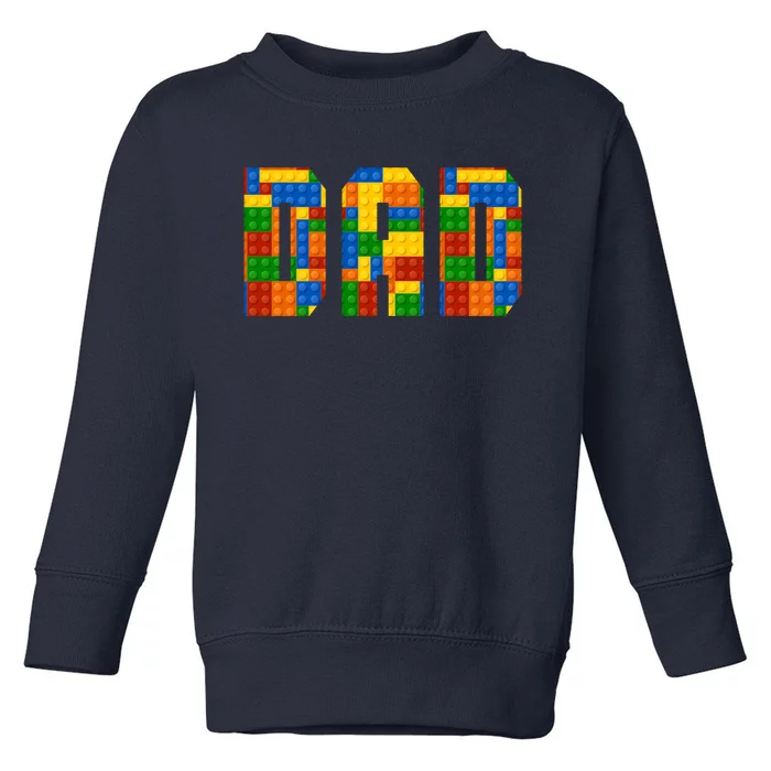 Funny Lego Builder Dad Toddler Sweatshirt