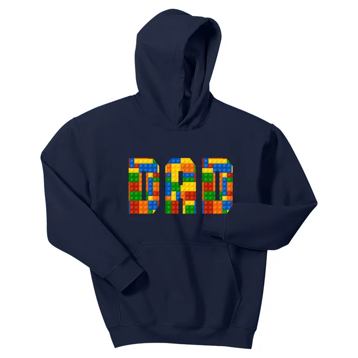 Funny Lego Builder Dad Kids Hoodie