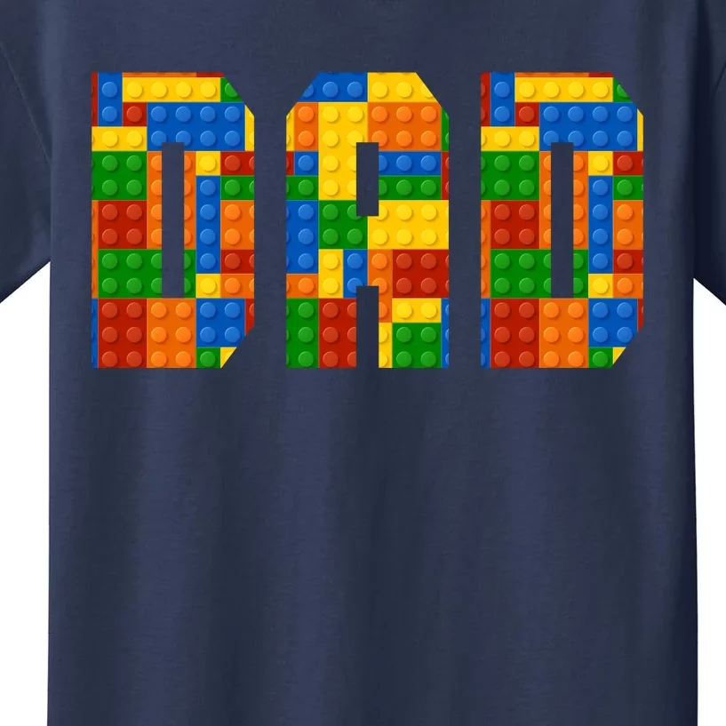 Funny Lego Builder Dad Kids T-Shirt