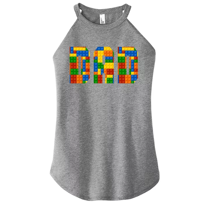 Funny Lego Builder Dad Women’s Perfect Tri Rocker Tank