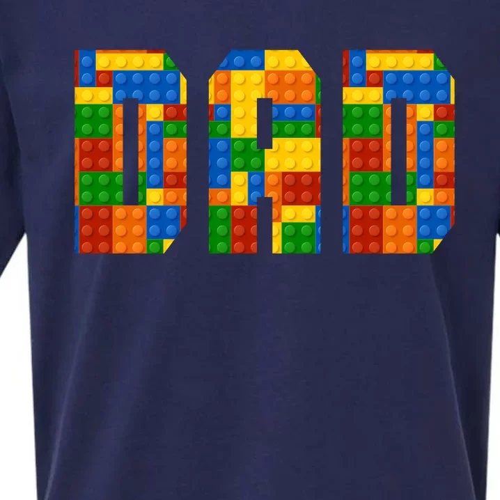 Funny Lego Builder Dad Sueded Cloud Jersey T-Shirt