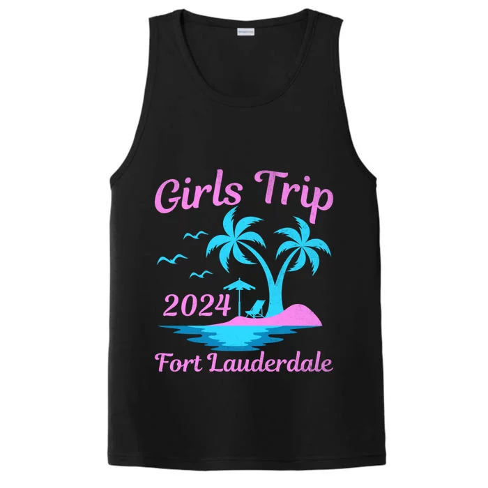 Fort Lauderdale Beach Florida Summer Trip 2024 Cute Gift Performance Tank