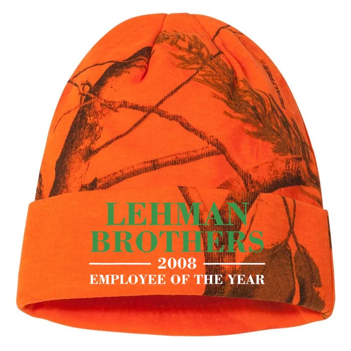 Funny Lehman Brothers 2008 Employee Of The Year Kati - 12in Camo Beanie