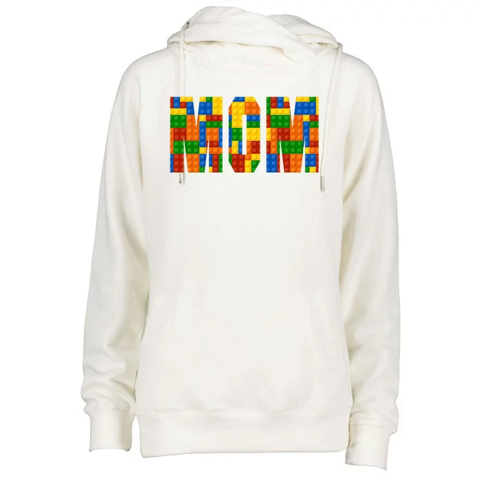 Funny Lego Builder Mom Womens Funnel Neck Pullover Hood