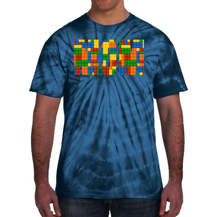 Funny Lego Builder Mom Tie-Dye T-Shirt