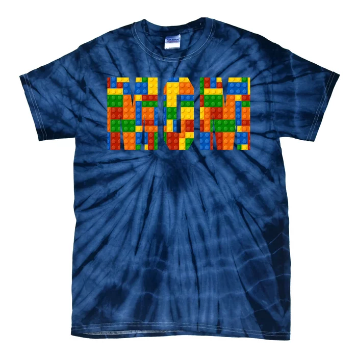 Funny Lego Builder Mom Tie-Dye T-Shirt