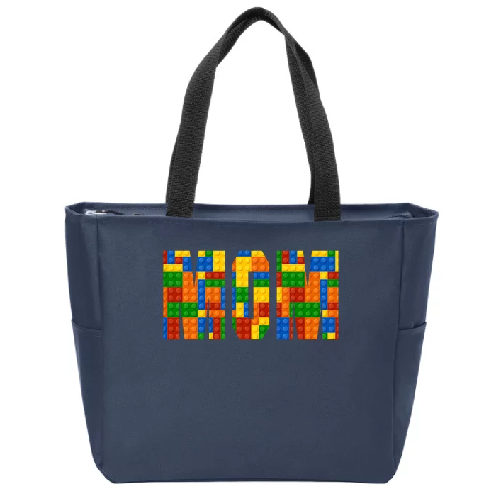 Funny Lego Builder Mom Zip Tote Bag