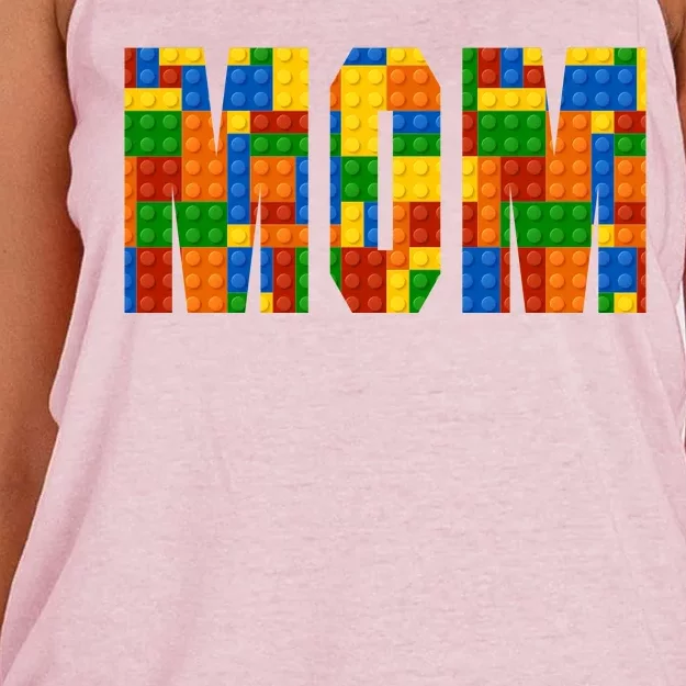 Funny Lego Builder Mom Women's Knotted Racerback Tank