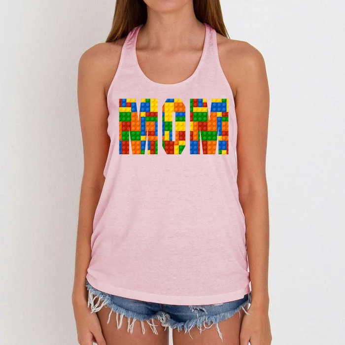 Funny Lego Builder Mom Women's Knotted Racerback Tank