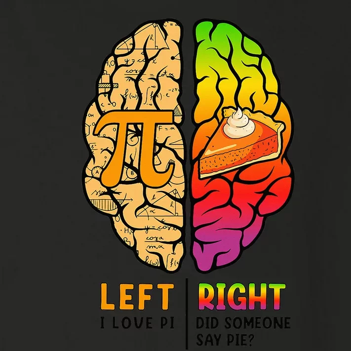 Funny Left Brain Right Brain Pi Day For Math Student Teacher Toddler Long Sleeve Shirt