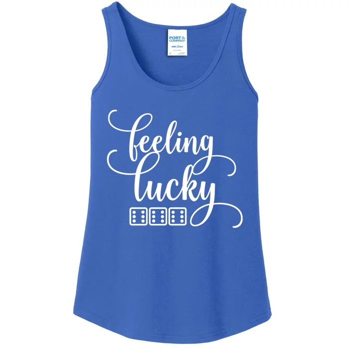 Feeling Lucky Bunco / Bunko Gift Ladies Essential Tank