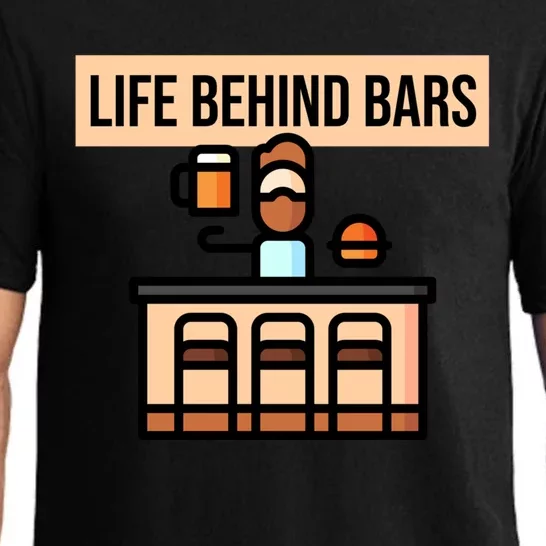 Funny Life Behind Bars Gift Bartender Gift Pajama Set