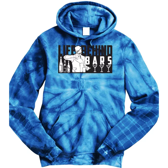 Funny Life Behind Bars And Bartender Gift Tie Dye Hoodie