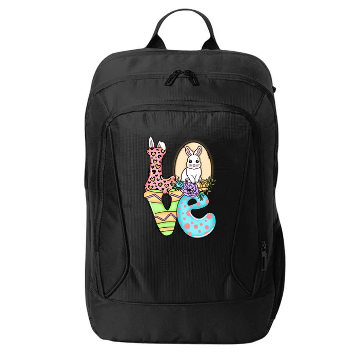 Funny Love Bunny Floral Easter Day Leopard City Backpack