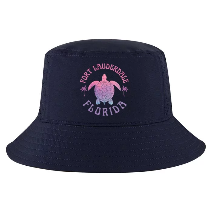 Fort Lauderdale Beach Florida Sea Turtle Summer Vacation Gift Cool Comfort Performance Bucket Hat