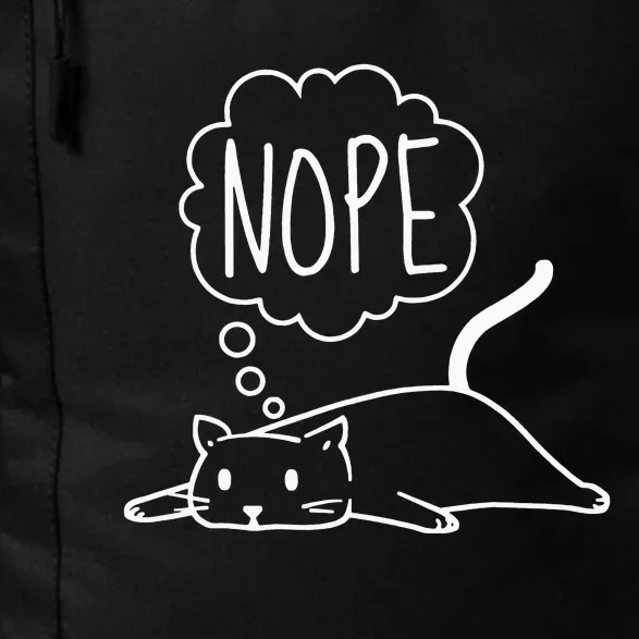 Funny Lazy Bored Cat For Cat Mom Cat Dad Cat Lover No Meme Daily Commute Backpack