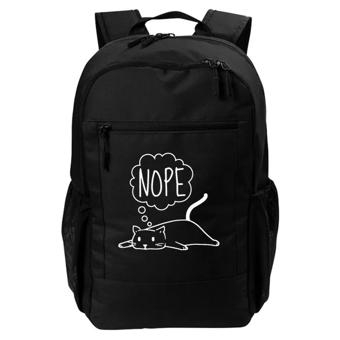 Funny Lazy Bored Cat For Cat Mom Cat Dad Cat Lover No Meme Daily Commute Backpack