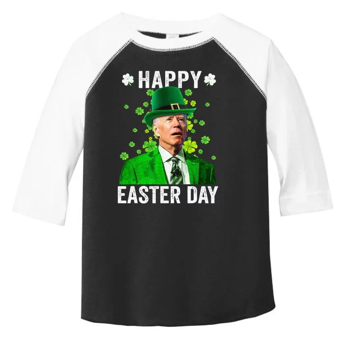 Funny Leprechaun Biden Happy Easter Day For St Patrick's Day Toddler Fine Jersey T-Shirt