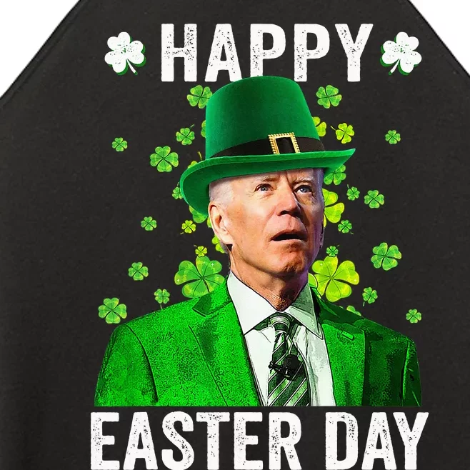 Funny Leprechaun Biden Happy Easter Day For St Patrick's Day Women’s Perfect Tri Rocker Tank