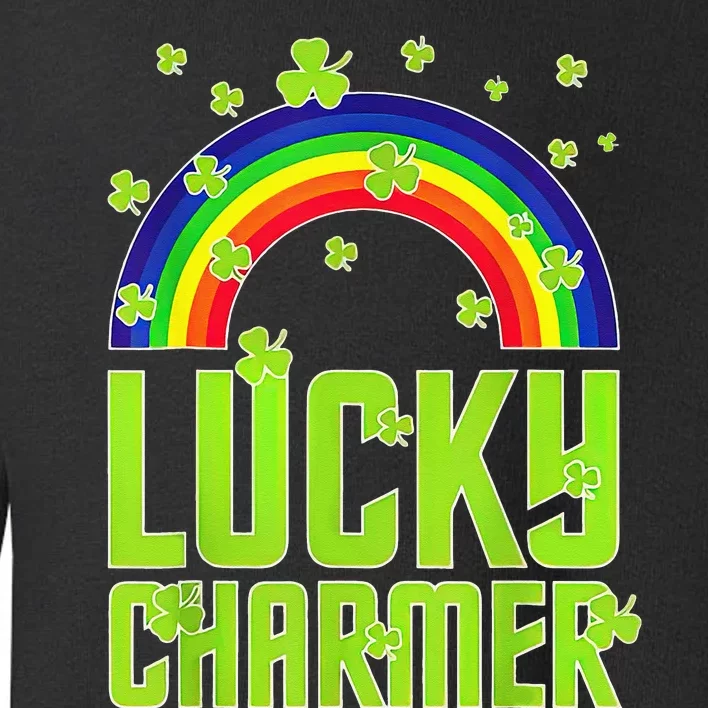 funny Lucky Charmer shamrock charm St patricks day irish Toddler Sweatshirt