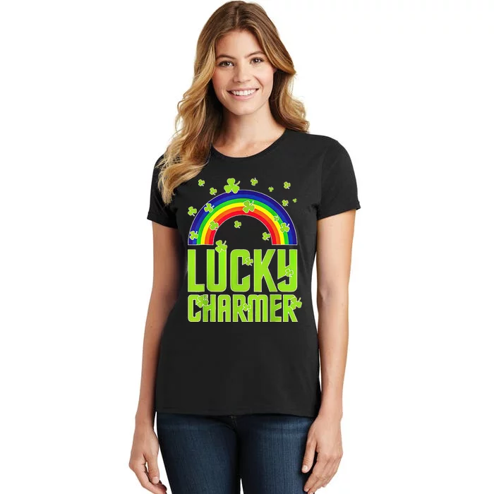 funny Lucky Charmer shamrock charm St patricks day irish Women's T-Shirt