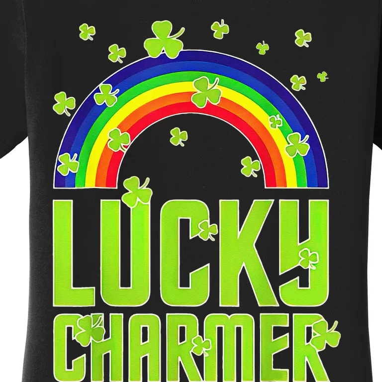 funny Lucky Charmer shamrock charm St patricks day irish Women's T-Shirt