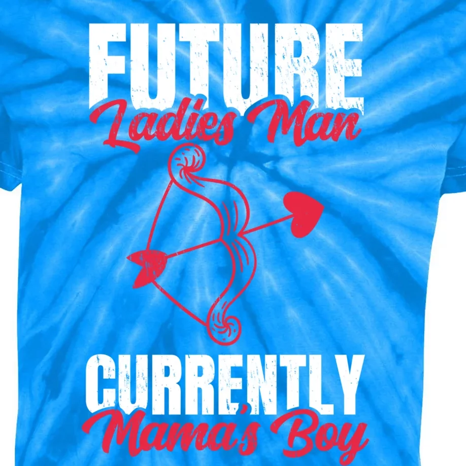 Future Ladies Currently Mama's For Valentines Day Funny Gift Kids Tie-Dye T-Shirt