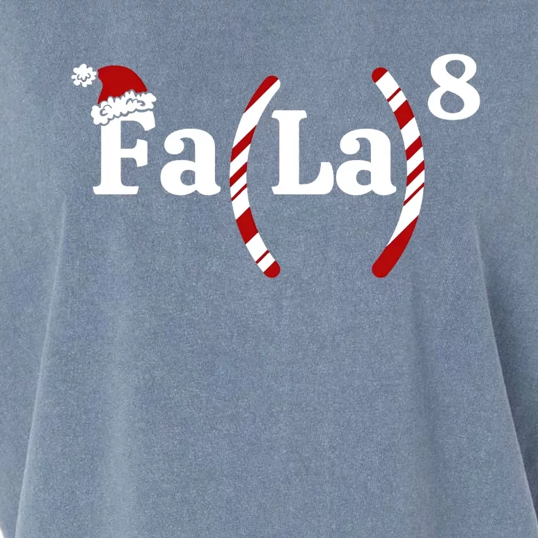 Fa La Christmas Math Teacher Holiday Season Garment-Dyed Women's Muscle Tee