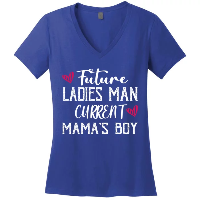 Future Ladies Current Mamas Gift For Valentines Day Cool Gift Women's V-Neck T-Shirt