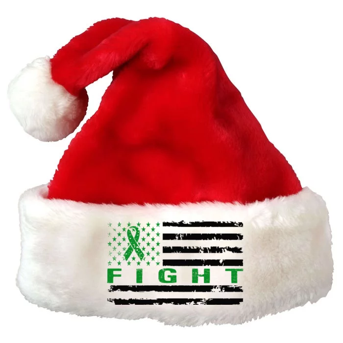 Fight Liver Cancer Awareness T Premium Christmas Santa Hat