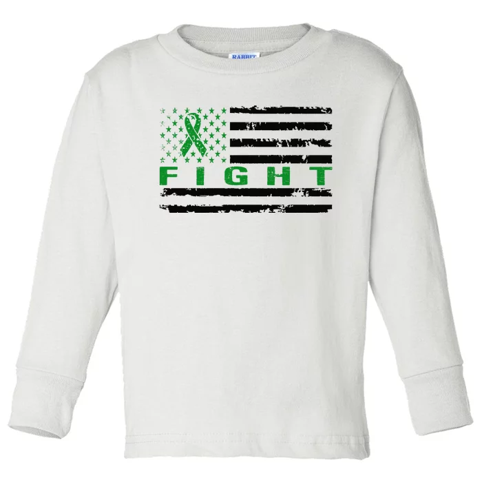 Fight Liver Cancer Awareness T Toddler Long Sleeve Shirt