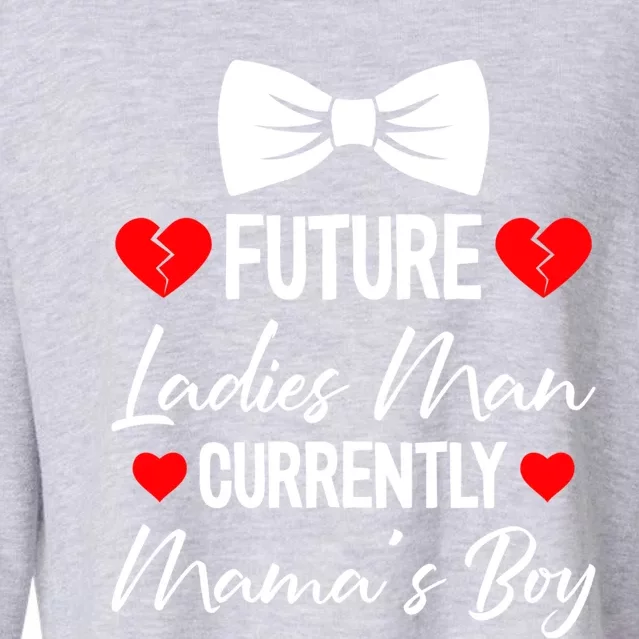 Future Ladies Current Mamas Valentines Day Funny Gift Cropped Pullover Crew