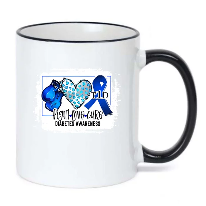 Fight Love Cure Ribbon Diabetes Awareness Gift Black Color Changing Mug